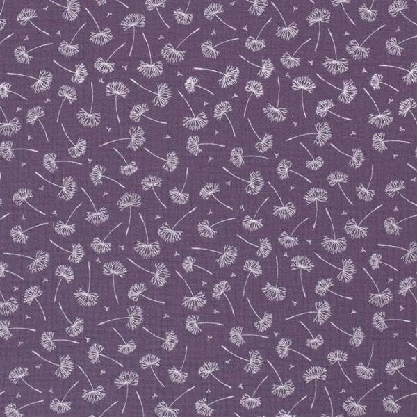 Musselin Pusteblume Lila