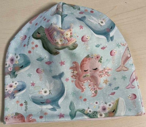 Beanie Unterwasser Tiere Gr.50-52cm