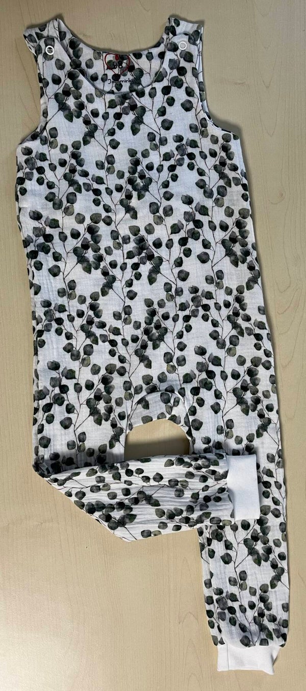 Strampler Musselin Eukalyptus Gr.98