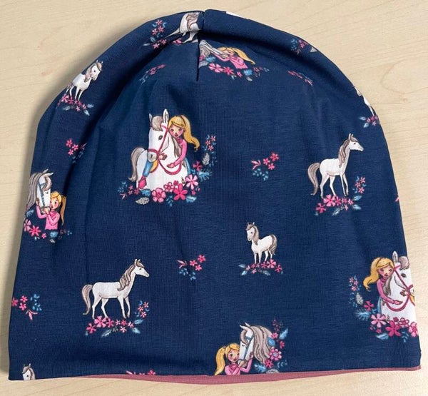 Beanie Pferde/Mädchen Gr.53-55cm