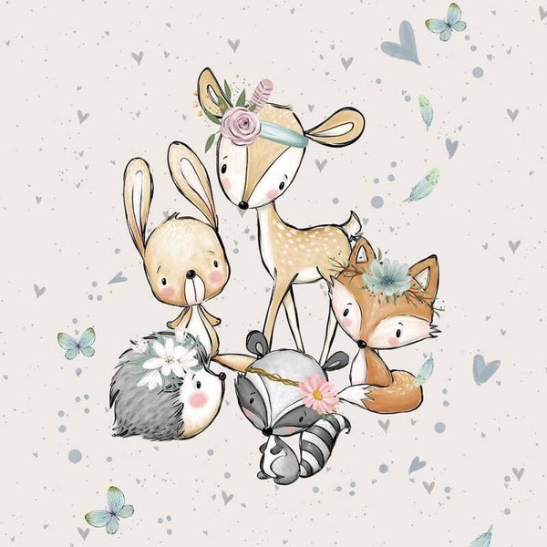 Sweat Panel 40×50 cm Forest Adventure Animals