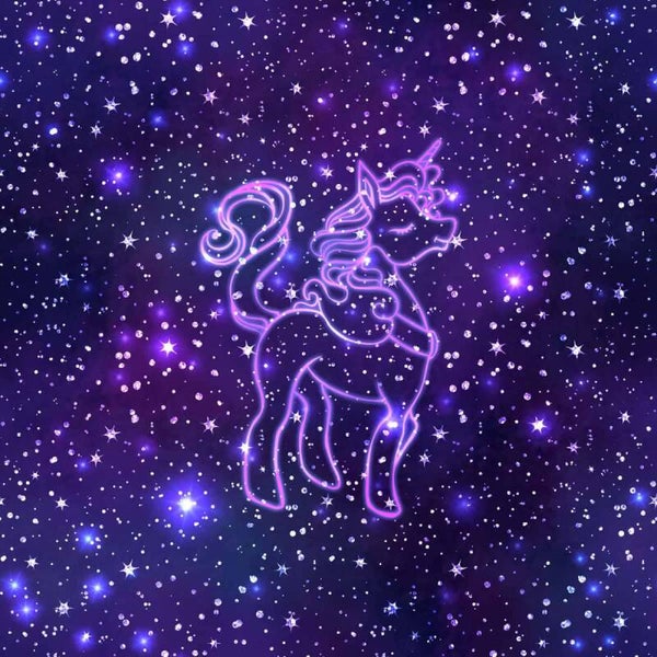 Sweat Panel 40×50 cm Neon Unicorn