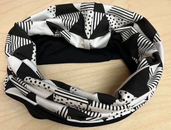 Loop Schwarz/Weiss Muster