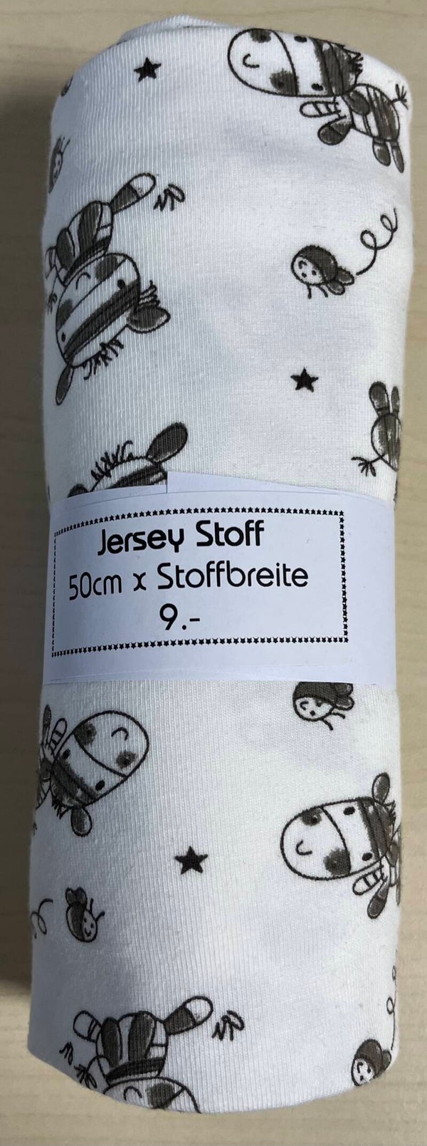 Reststück Jersey Baby Zebra 50cm x SB