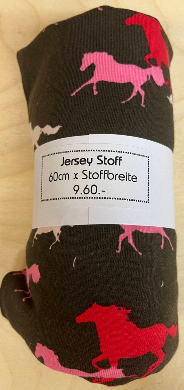 Reststück Jersey Pferde 60cm x SB