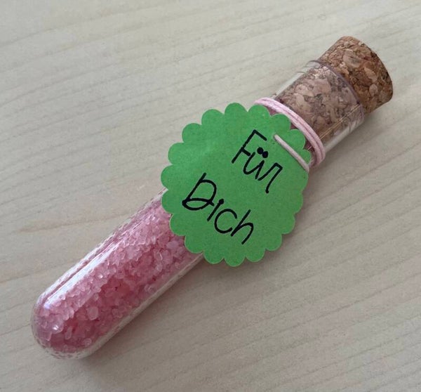 Reagenzgläschen Badesalz Für Dich