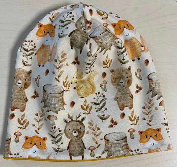 Beanie Waldtiere 50-52cm