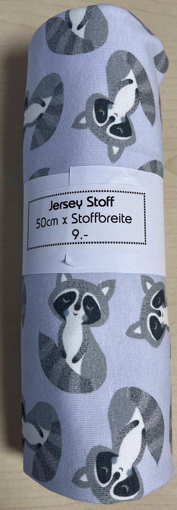 Reststück Jersey Waschbär 50cm x SB
