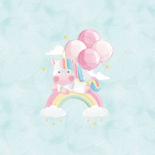 Sweat Panel 40x50cm Einhorn Luftballon Tiere