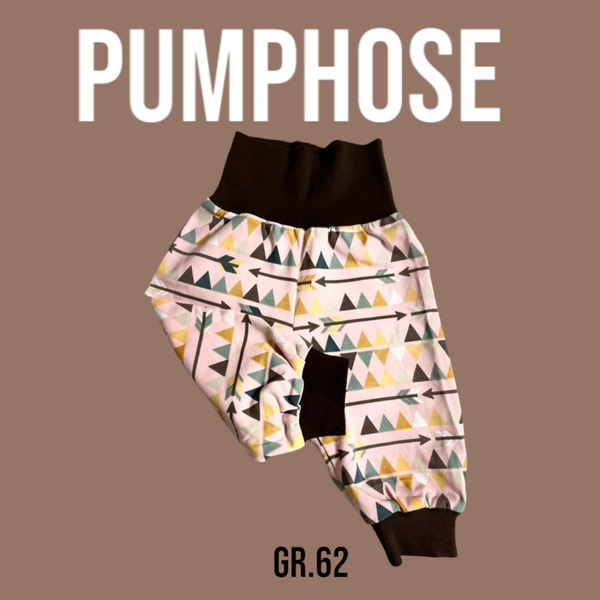 Pumphose Jersey Dreieck Muster Gr.62