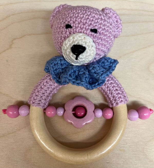 Greifling Bär Rosa/Blau