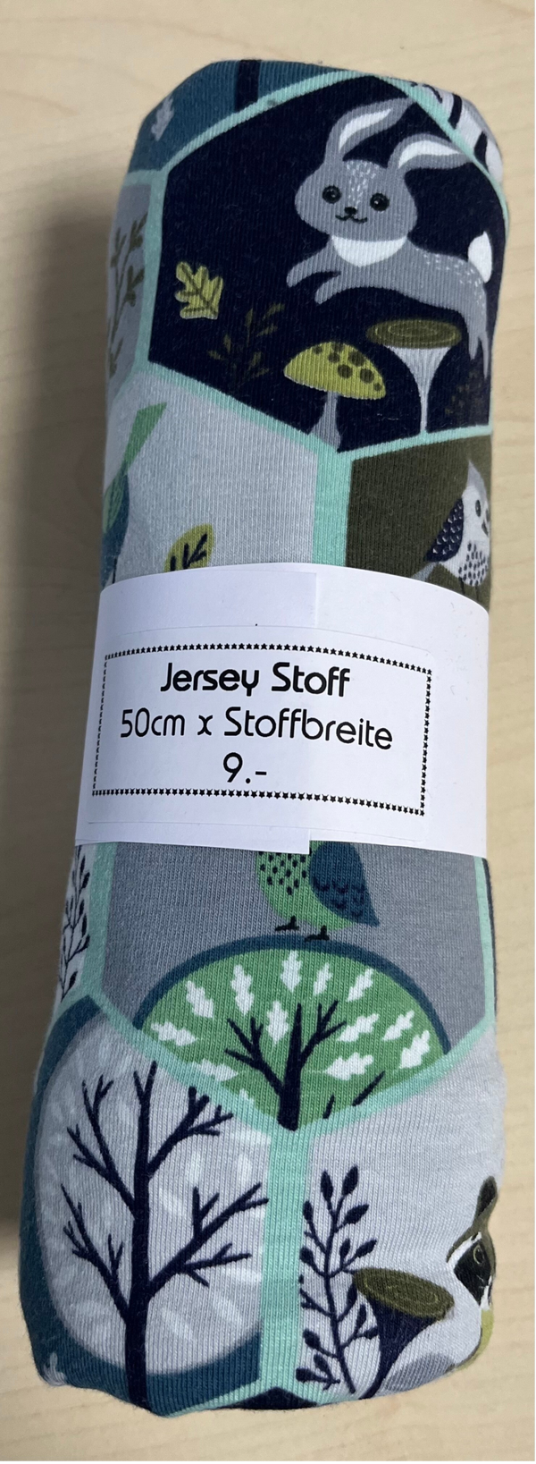 Reststück Jersey Waldtiere 50cm x Sb