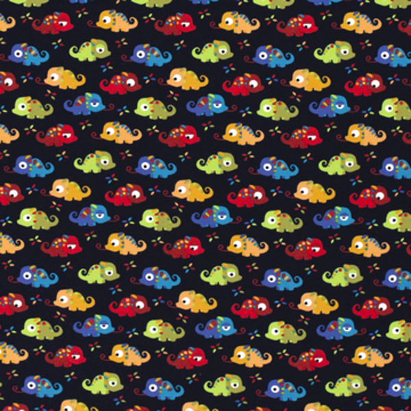 Baumwolljersey Chamäleons