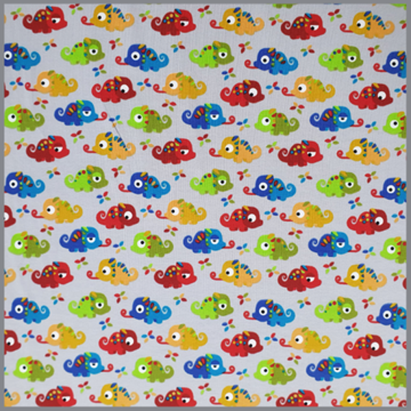 Baumwolljersey Chamäleons Grau