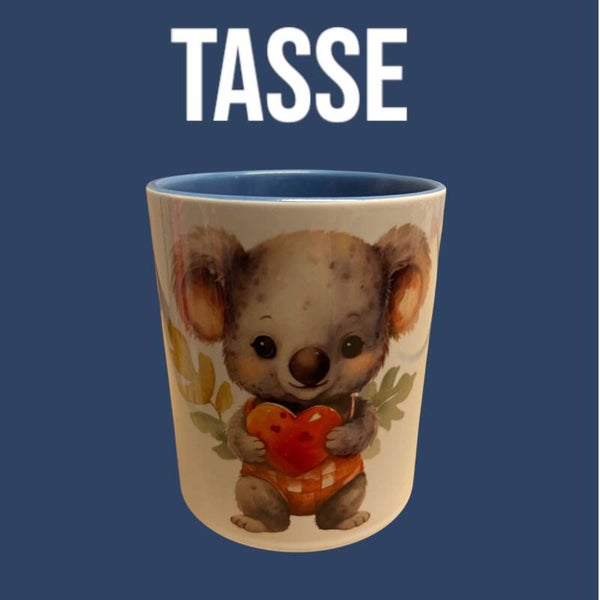 Tasse Blau Koala