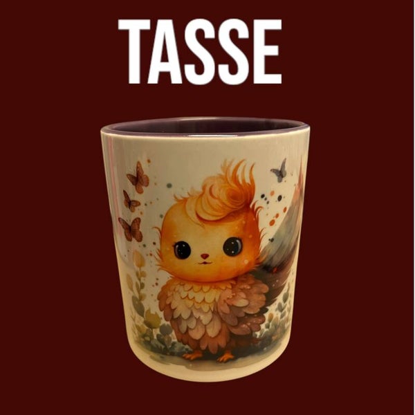 Tasse Lila Vogel