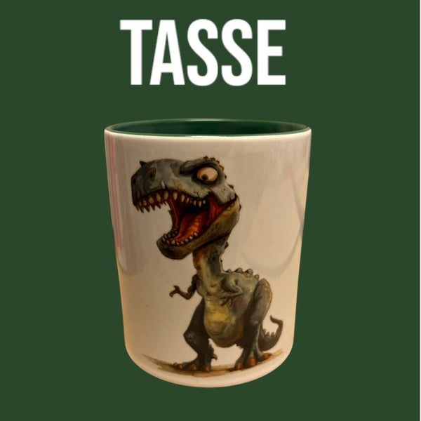 Tasse Dunkel Grün T-Rex