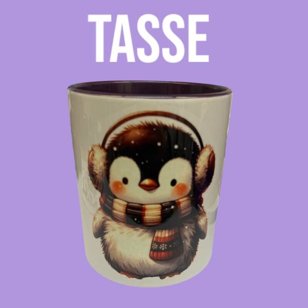 Tasse Lila Pinguin