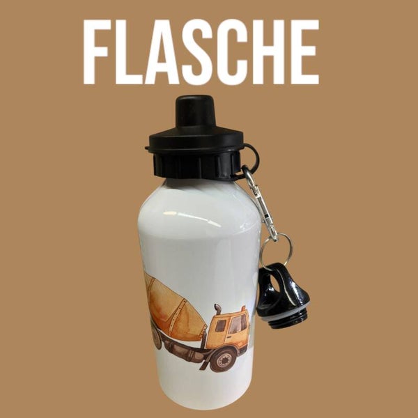 Trinkflasche Baufahrzeuge