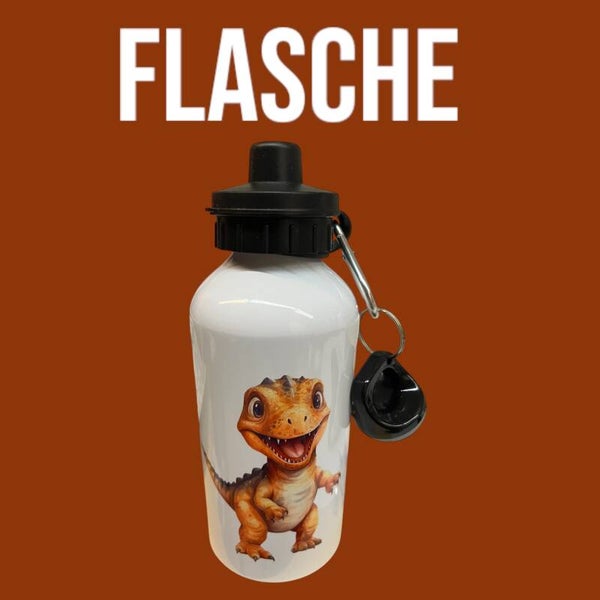 Trinkflasche Dino Orange