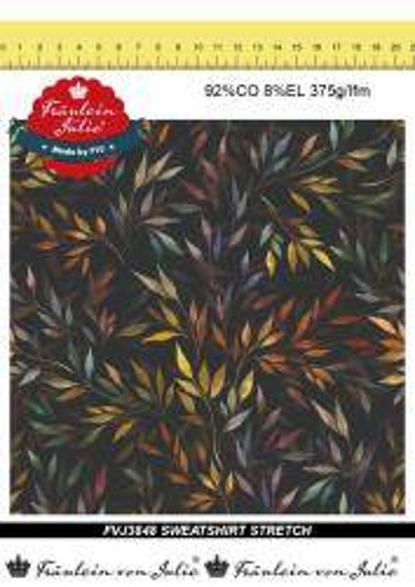 French Terry Blätterzweige