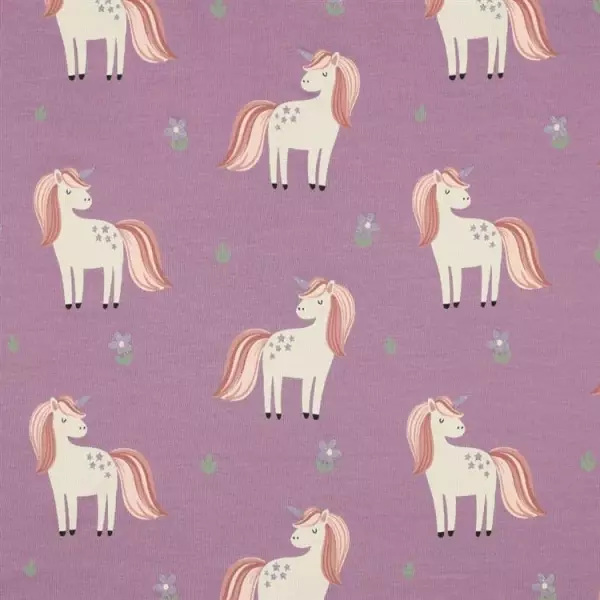 Baumwolljersey Einhorn