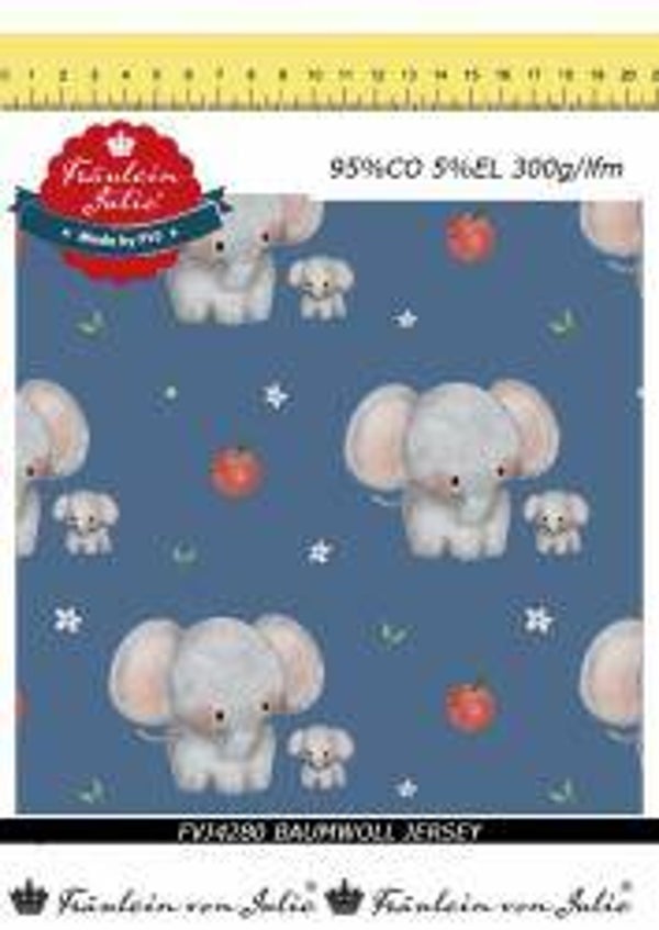 Baumwolljersey Elefant