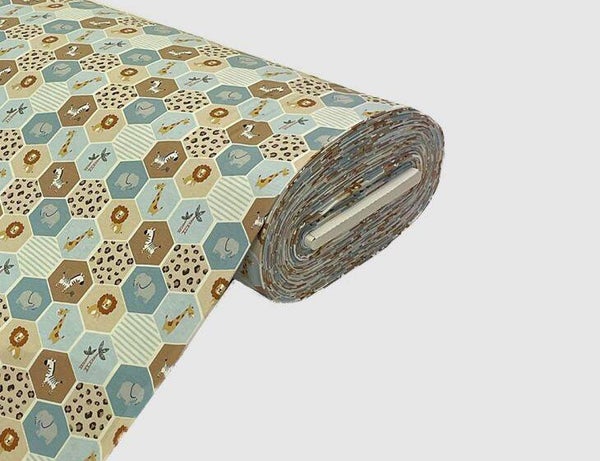 Baumwolljersey Wabe Beige