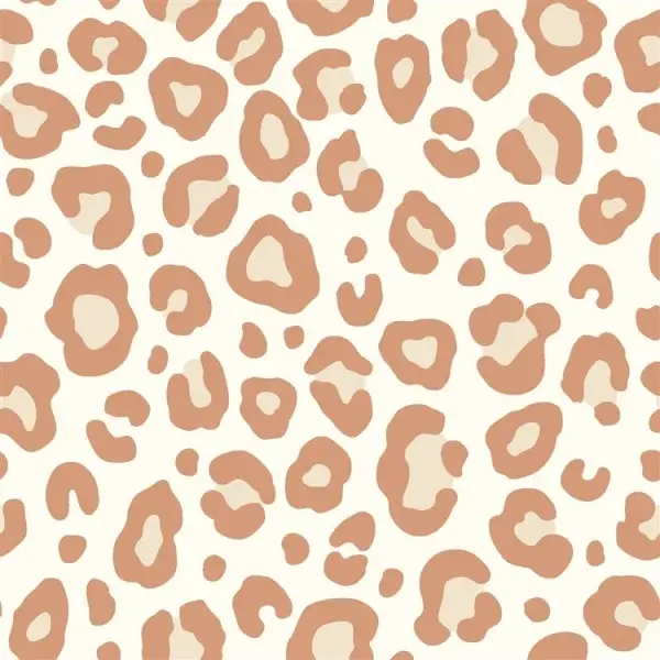 Strech Frettee Leopunkte Creme