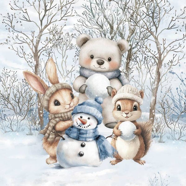 Sweat Panel 40x50cm Wintertiere