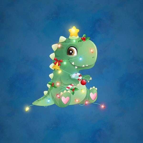 Sweat Panel 40x50cm Weihnachts Dino