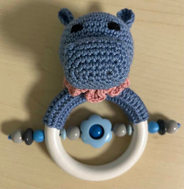 Greifling Nilpferd Blau