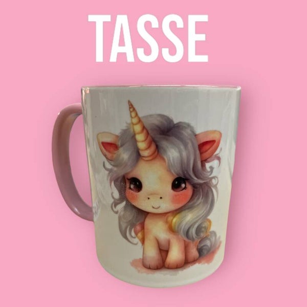 Tasse Rosa Einhorn