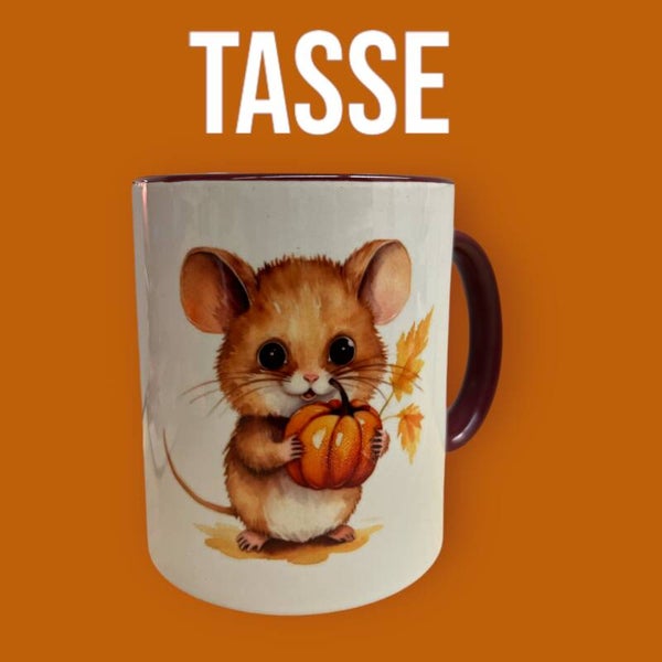 Tasse Bordeaux Schnecke + Maus