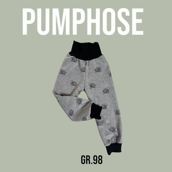 Pumphose Alpenfleece Schildkröten Grau Gr.98
