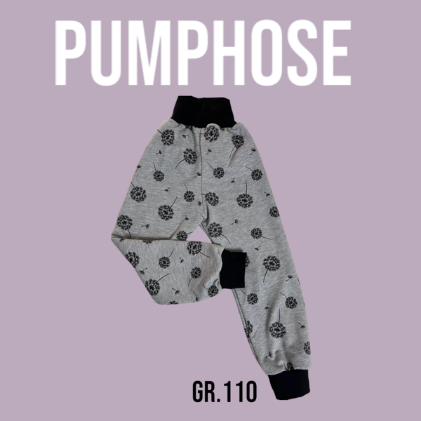 Pumphose Alpenfleece Pusteblume Grau Gr.110