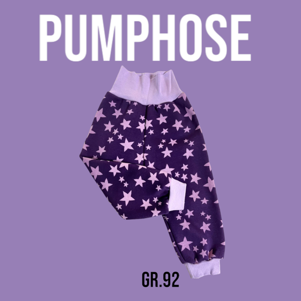 Pumphose Alpenfleece Violett Sternen Gr.92