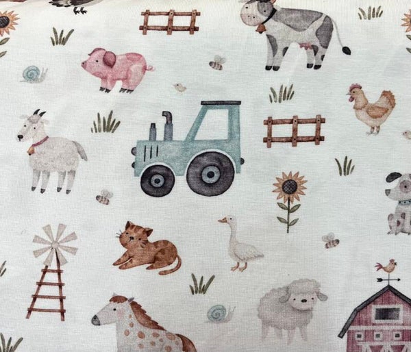 Baumwolljersey Bauernhof