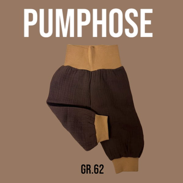 Pumphose Musselin Braun Gr.62