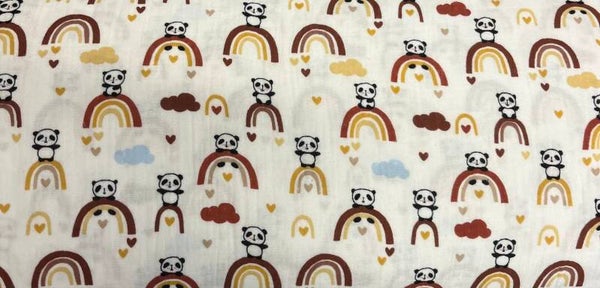 Musselin Panda Ocker