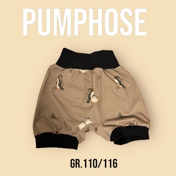 Pumphose Kurz BioJersey Pinguin Gr.110/116
