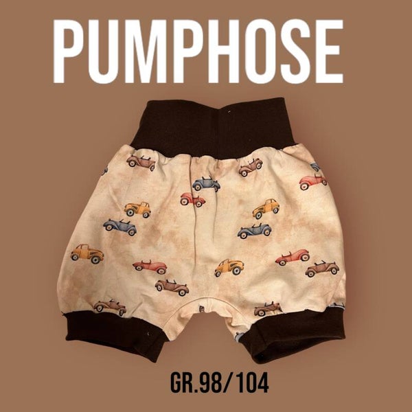 Pumphose Kurz Jersey Auto Gr.98/104