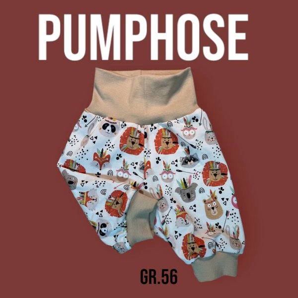 Pumphose Jersey Indianer Tiere Gr.56