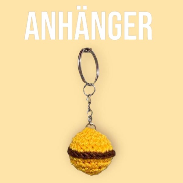Anhänger Kugel Gelb/Braun