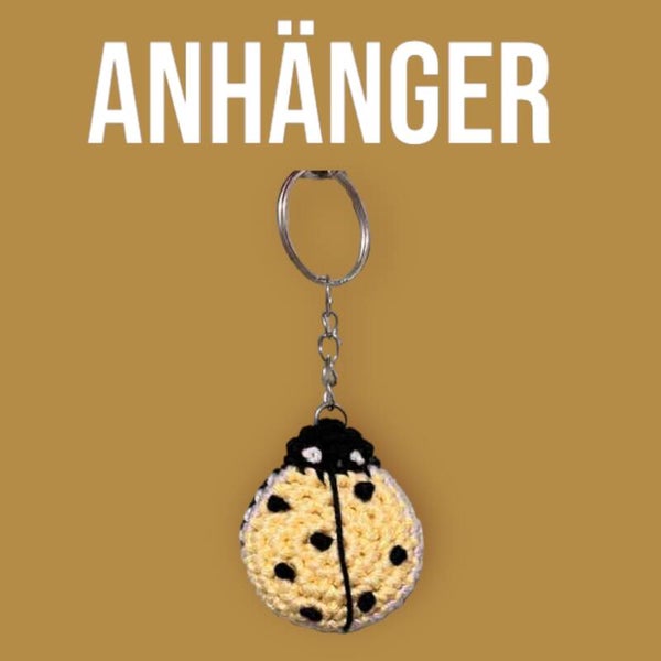 Anhänger Marienkäfer Gelb/Rosa