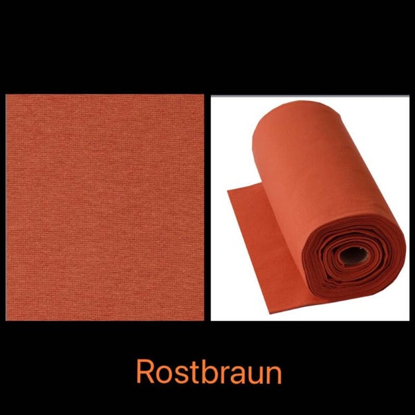 Strickbündchen - Rostbraun