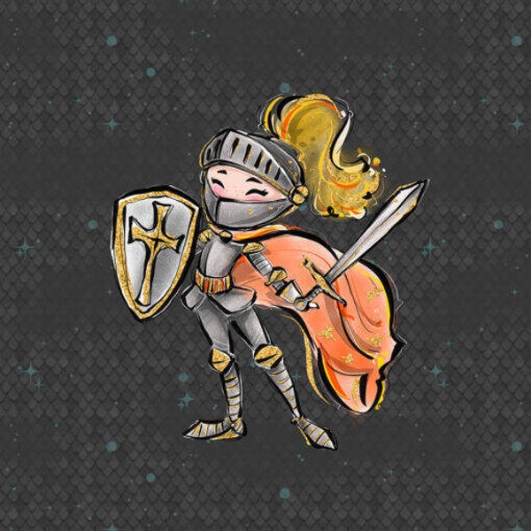 Sweat Panel 40×50 cm Knight and Dragons