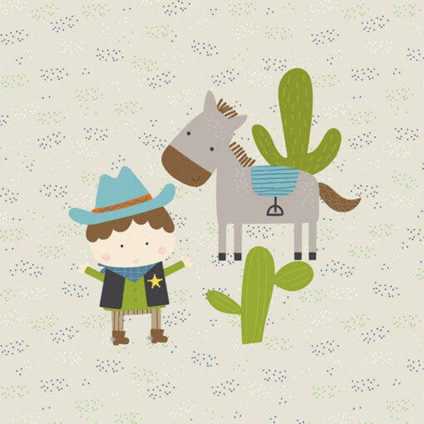 Sweat Panel 40×50 cm Wilder Westen Sheriff