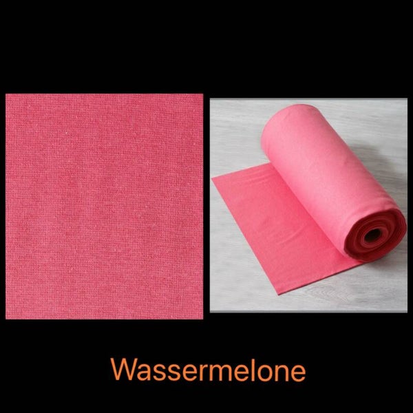 Strickbündchen - Wassermelone