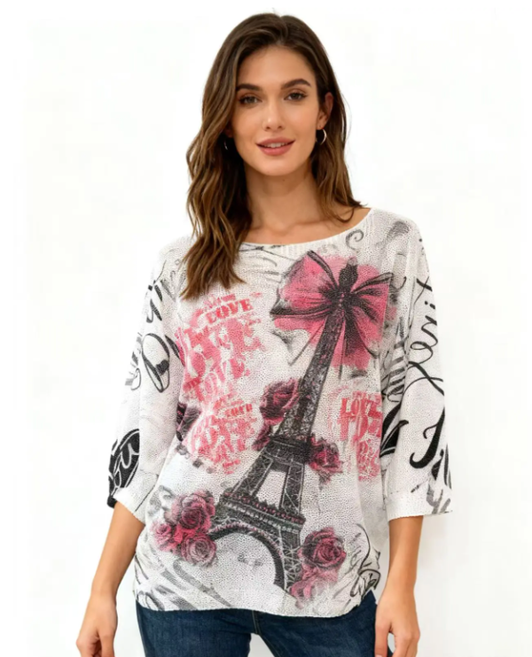 Pull femme imprimé / T unique